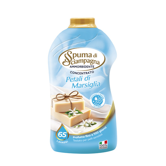 SPUMA DI SCIAMPAGNA AMMORBIDENTE CONCENTRATO 1300ML 65LAV. PETALI DI MARSIGLIA