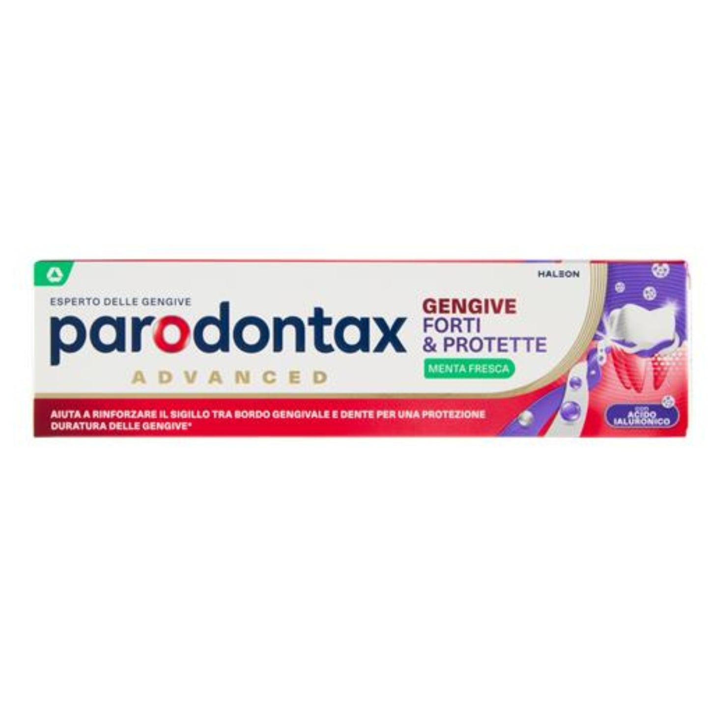 PARODONTAX DENTIFRICIO 75ML ADVANCED GENGIVE FORTI & PROTETTE MENTA FRESCA CON ACIDO IALURONICO