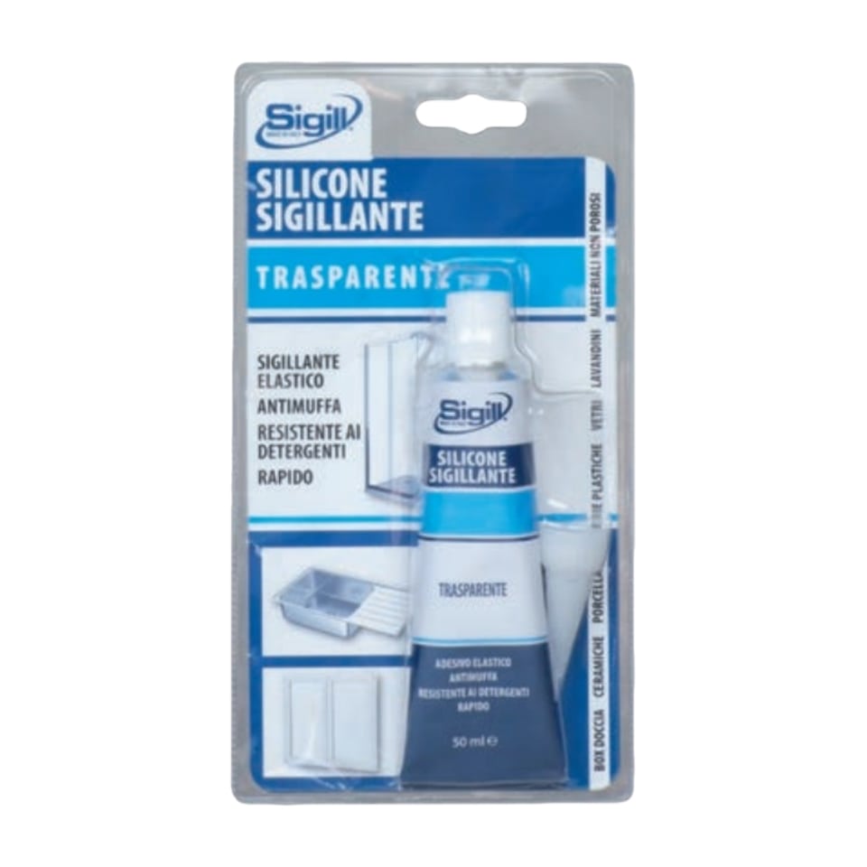 SIGILL SILICONE UNIVERSALE TUBETTO 50ML TRASPARENTE