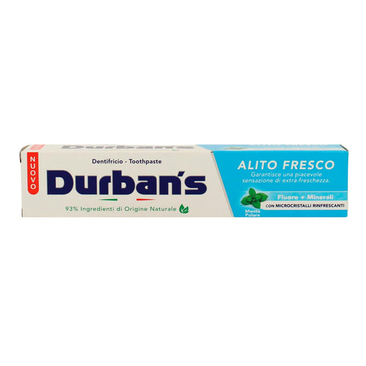 DURBAN'S DENTIFRICIO 75ML ALITO FRESCO FLUORO+MINERALI MENTA POLARE