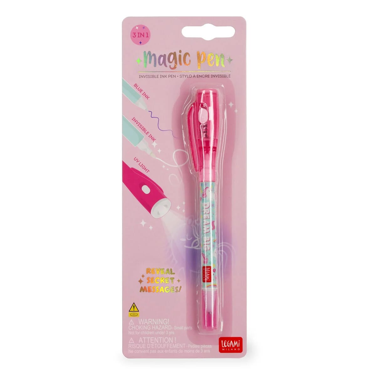 LEGAMI MILANO PENNA INCHIOSTRO INVISIBILE MAGIC PEN UNICORN