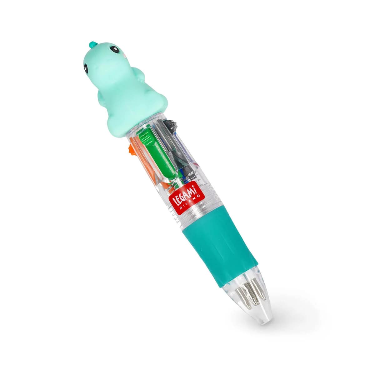 LEGAMI MILANO MINI PENNA A SFERA 4 COLORI MINI MAGIC RAINBOW DINO