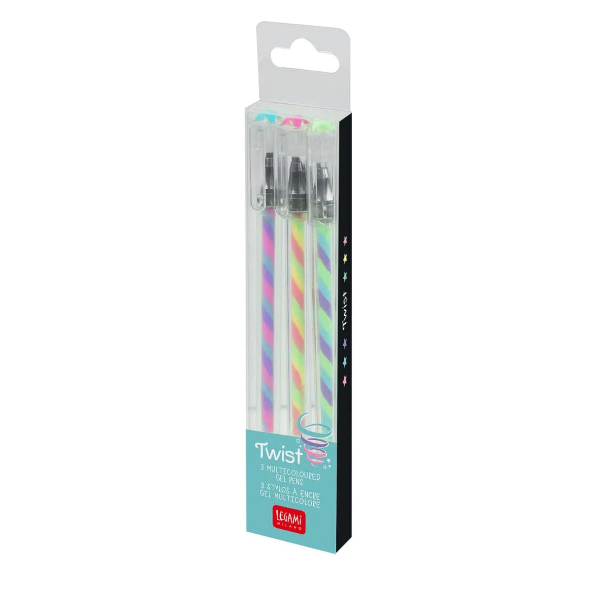 LEGAMI MILANO SET DI 3 PENNE GEL MULTICOLORE TWIST MULTICOLOR