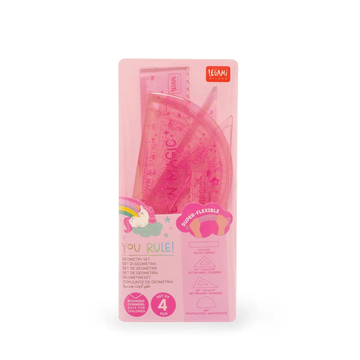 LEGAMI MILANO SET DI GEOMETRIA YOU RULE! UNICORN