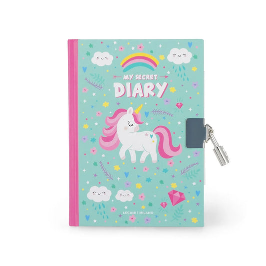 LEGAMI MILANO DIARIO SEGRETO CON LUCCHETTO MY SECRET DIARY UNICORN