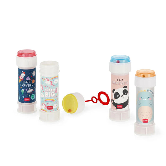 LEGAMI MILANO BOLLE DI SAPONE BUBBLE BUBBLE ASSORTITO TRA : PANDA-DINO-UNICORN-SPACE