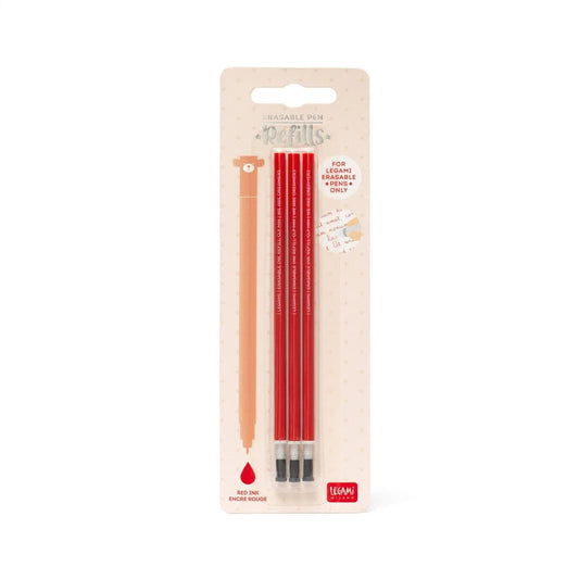 LEGAMI MILANO 3 REFILL PENNA GEL CANCELLABILE INCHIOSTRO ROSSO