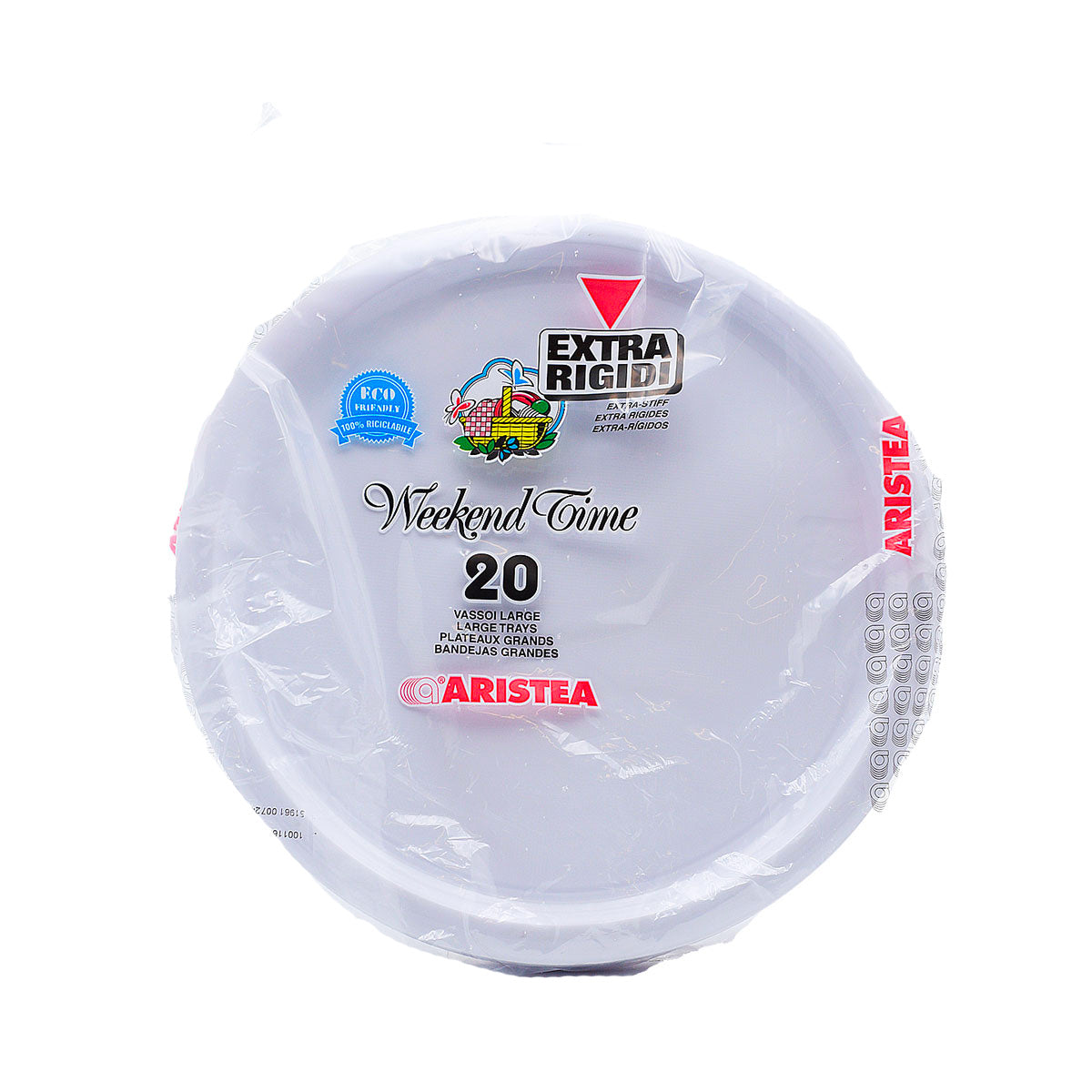 ARISTEA WEEKEND TIME 20 VASSOI LARGE BIANCO CM.31 (PIATTO PIZZA)