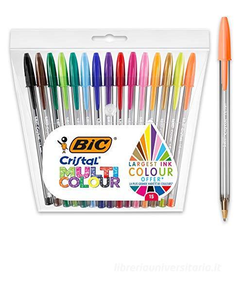 BIC CRISTAL 1,6MM MULTICOLOR 15 PZ