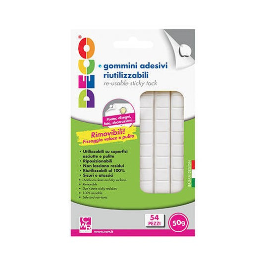 CWR DECO GOMMINI ADESIVI RIUTILIZZABILI 54PZ