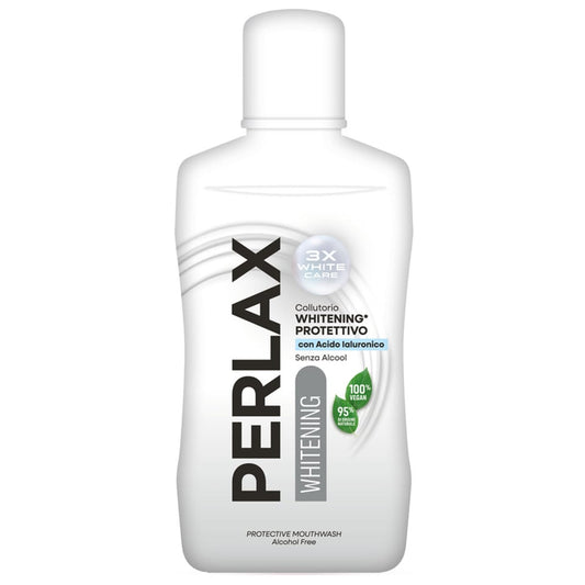 PERLAX COLLUTTORIO 500ML WHITENING 3X WHITE CARE PROTETTIVO CON ACIDO IALURONICO
