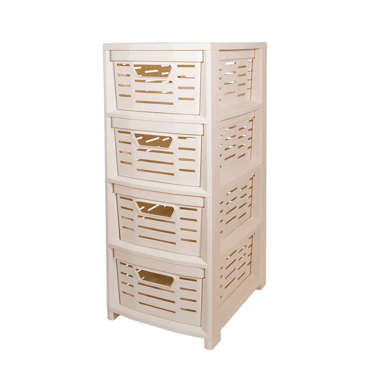 BELLI E FORTI CARRELLO UNIKO 4 CASSETTI CM.36,5X28,5X67,5 BIANCO
