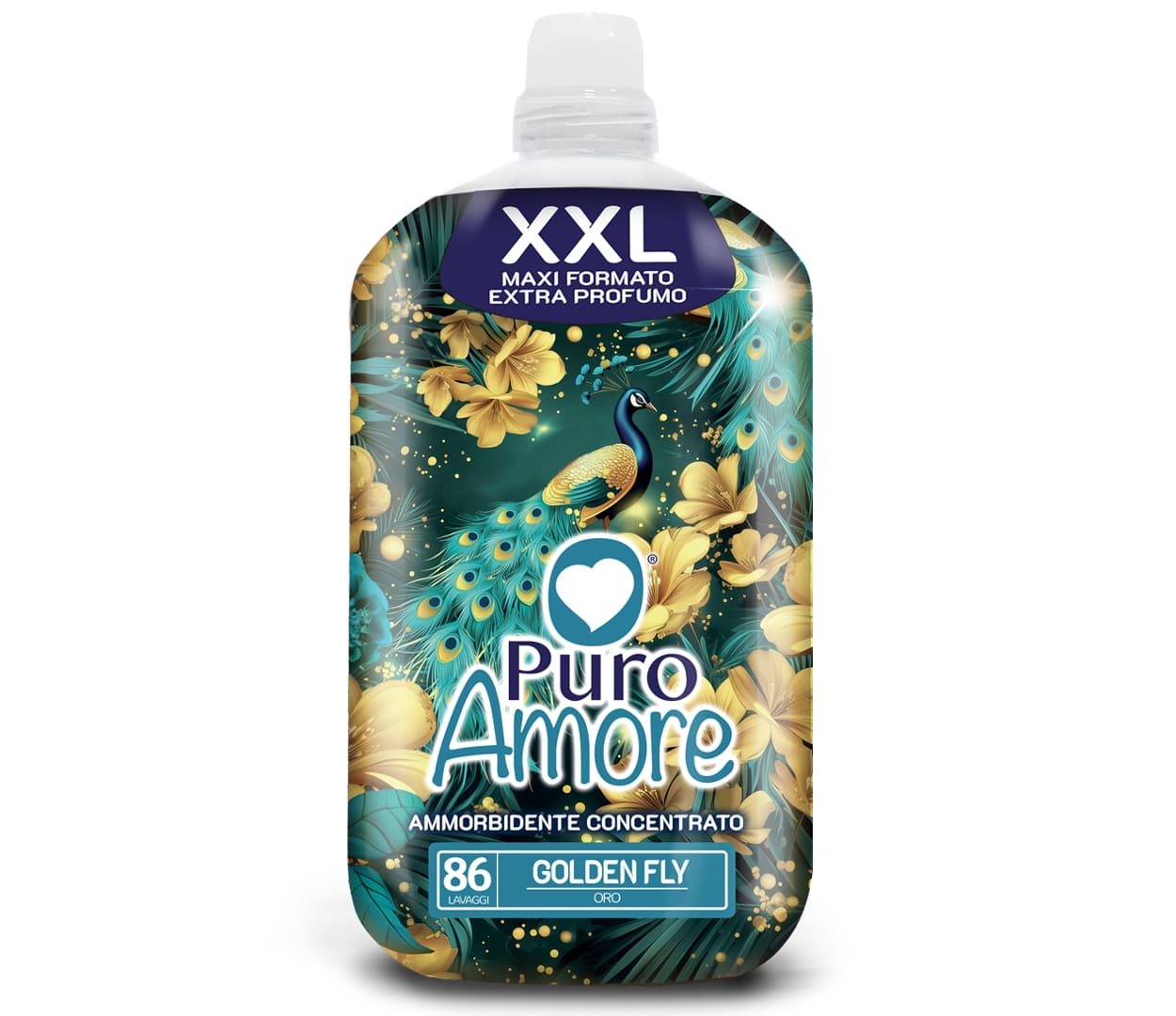 PURO AMORE AMMORBIDENTE CONCENTRATO XXL 1,806L 86 LAVAGGI GOLDEN FLY ORO