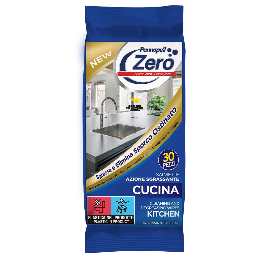 EUDOREX PANNOPELL ZERO SALVIETTE AZIONE SGRASSANTE CUCINA 30PZ