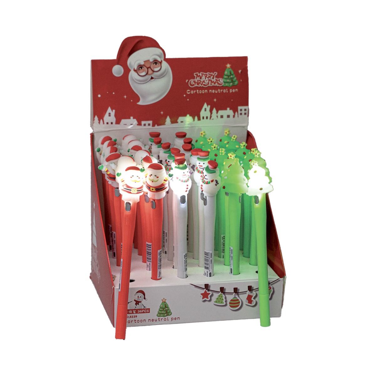 EURONATALE CARTOON NEUTRAL PENNA CM.16 CON ALBERO BABBO V-53885