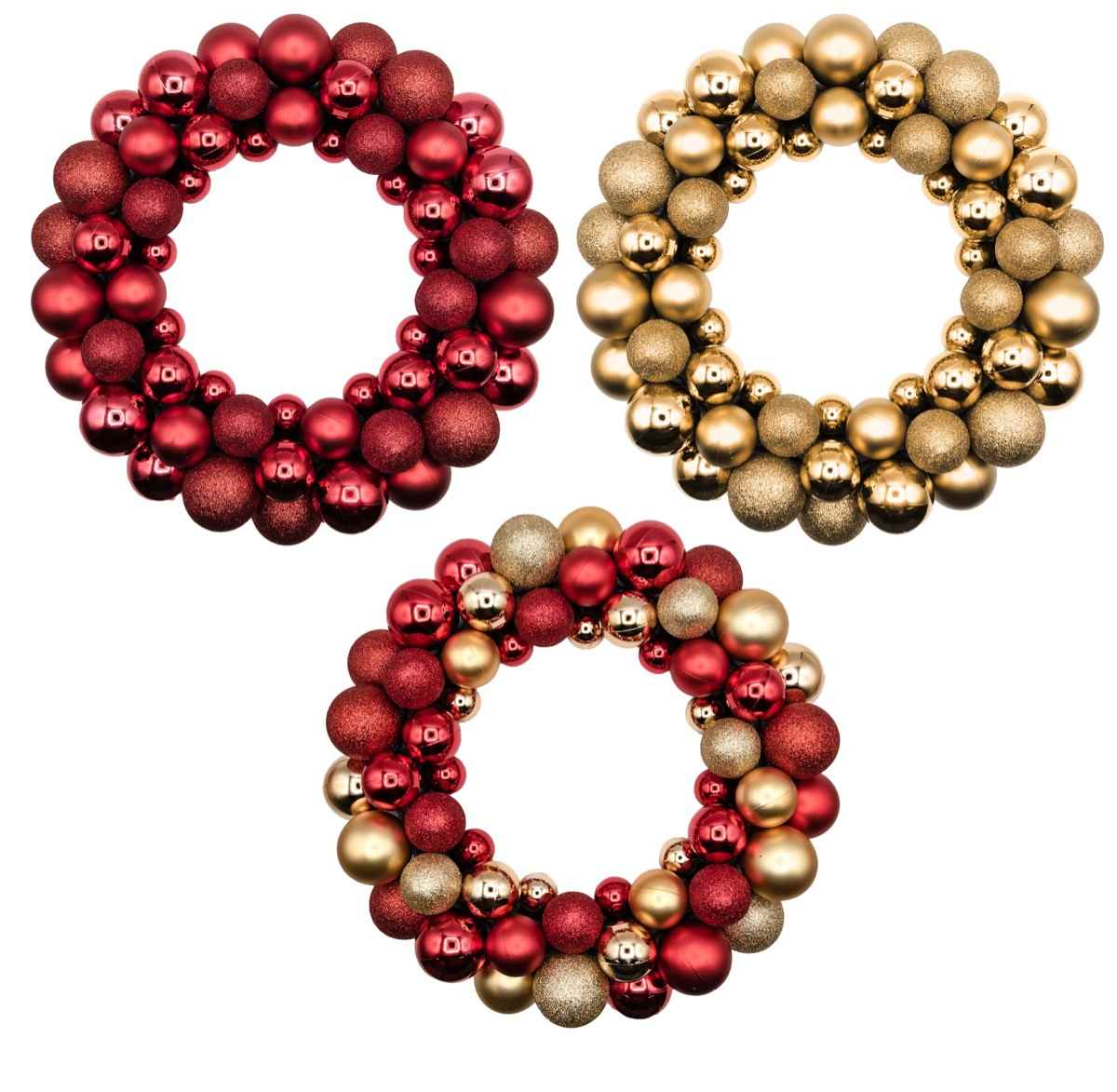 KASAVIVA NATALE DIETROPORTA DI SFERE CM.36 ASSORTITO