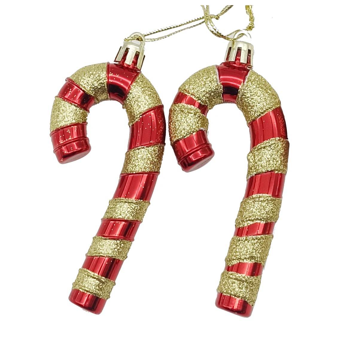 KASAVIVA NATALE SET 2 APPENDINI BASTONCINO DI ZUCCHERO CM.13