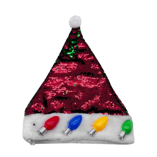 KASAVIVA NATALE CAPPELLO BABBO NATALE CON LED CM.30X41
