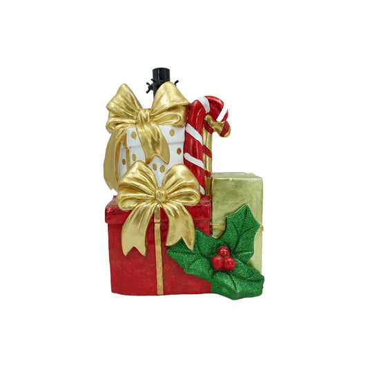 KASAVIVA NATALE JOLLY BASE ALBERO PACCHI CM.34,5X27,5X45H IN POLIRESINA