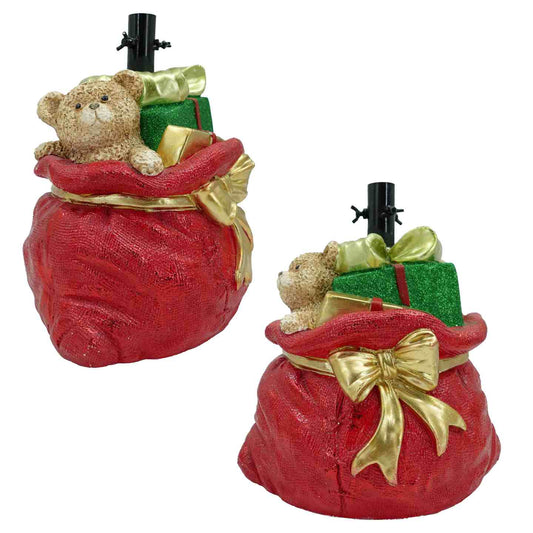 KASAVIVA NATALE JOLLY BASE ALBERO SACCO CM.38X32,5X41H IN MAGNESIA