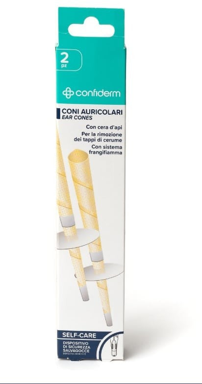 CONFIDERM CONI AURICOLARI CON CERA D'API 2PZ