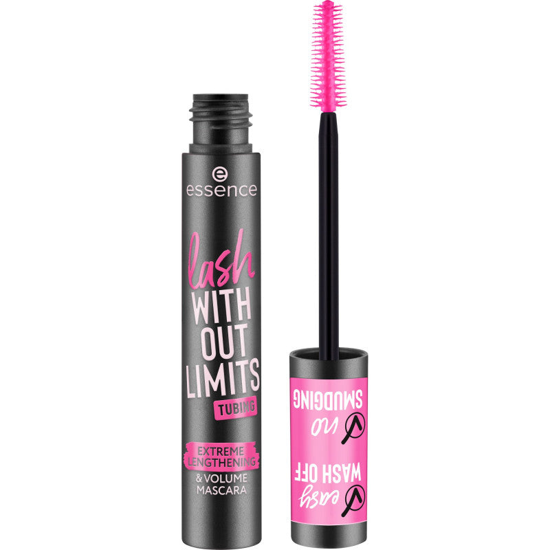 ESSENCE MASCARA LASH WITHOUT LIMITS TUBING 04 BLACK TUBING