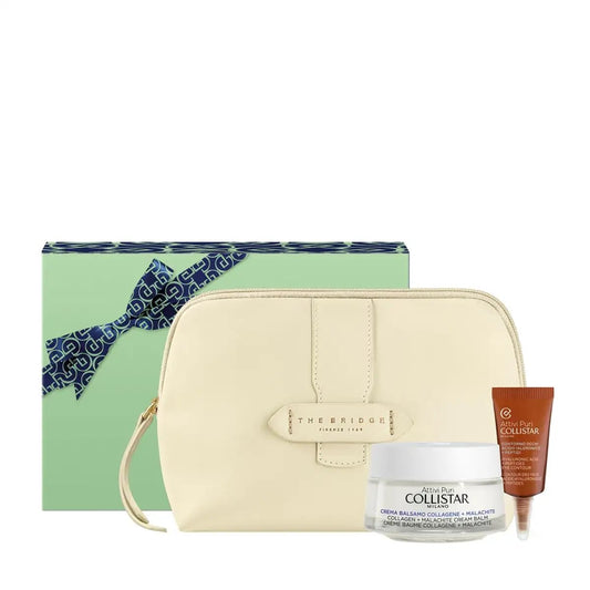 COLLISTAR VISO ATTIVI PURI CONFEZIONE CREMA BALSAMO COLLAGENE + MALACHITI COFANETTO THE BRIDGE