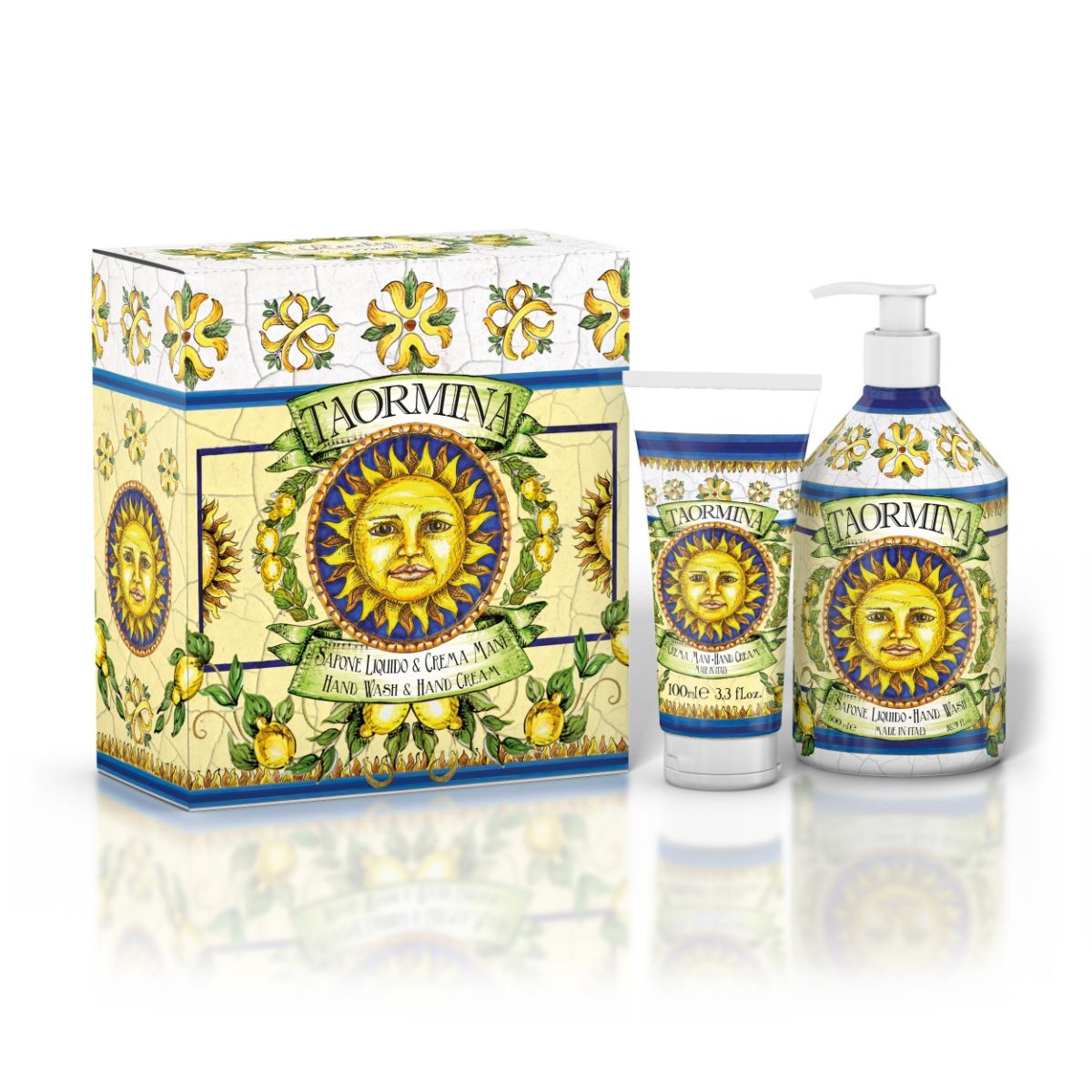 RUDY LE MAIOLICHE SET TAORMINA SAPONE LIQUIDO 500ML + CREMA MANI 100ML