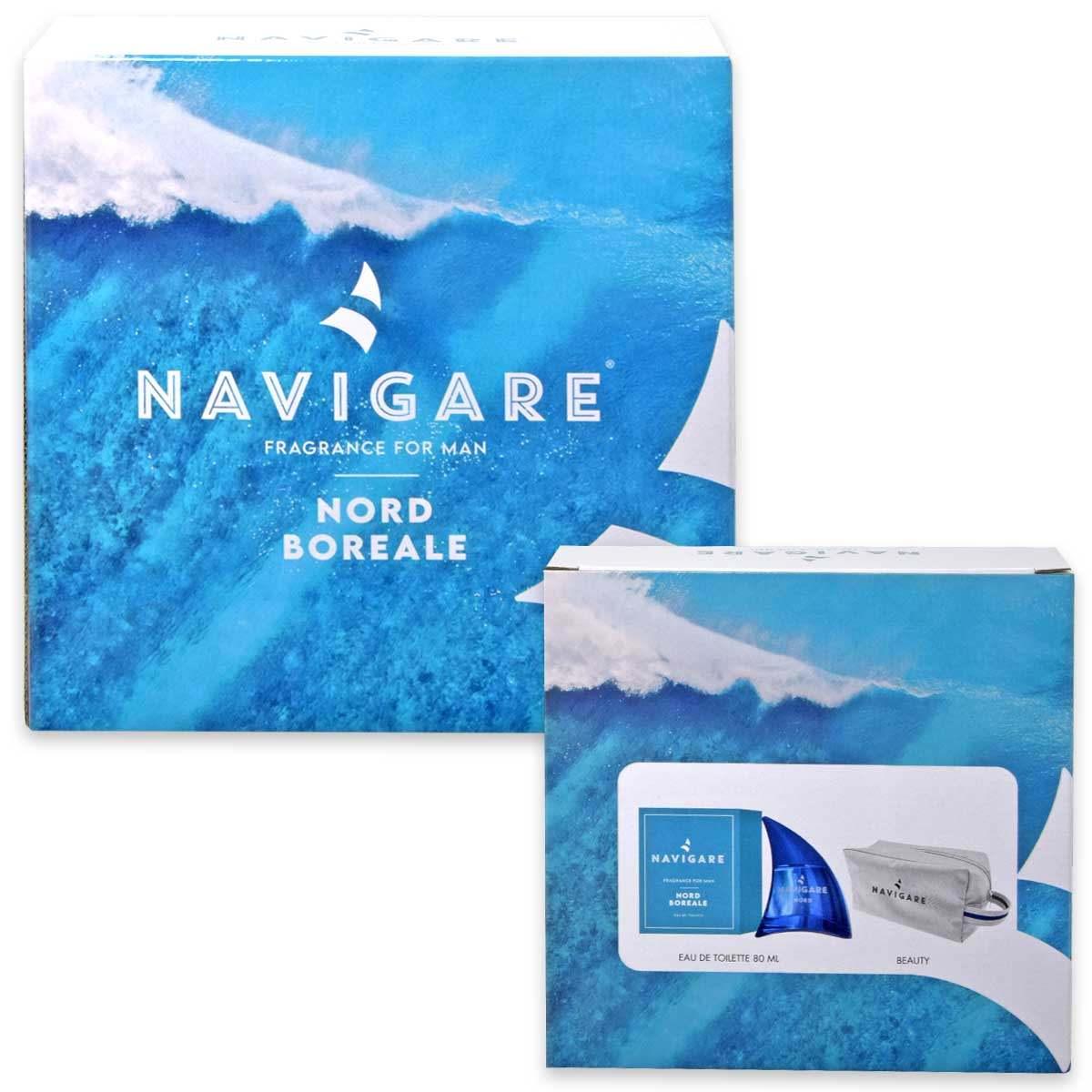 NAVIGARE NORD BOREALE CONFEZIONE EDT 80ML+BORSELLO