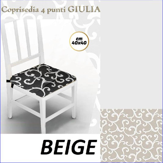 BA GIULIA CUSCINO 4PUNTI CM.40X40 6PZ BEIGE