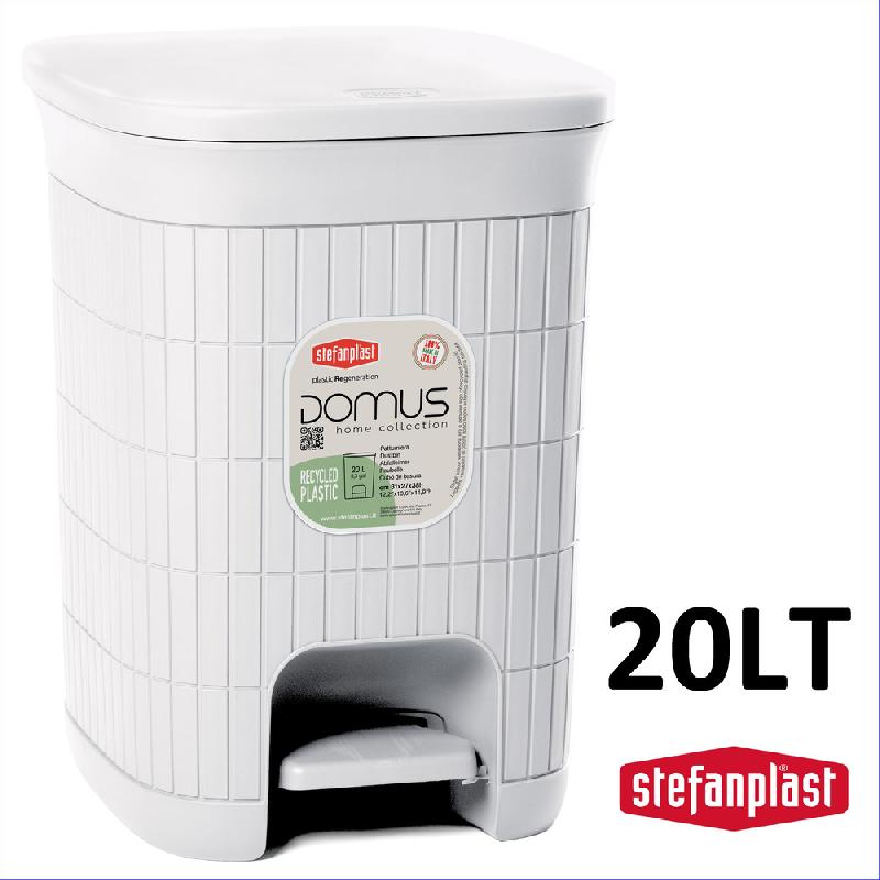 STEFANPLAST DOMUS PATTUMIERA A PEDALE 20LT BIANCO POLVERE