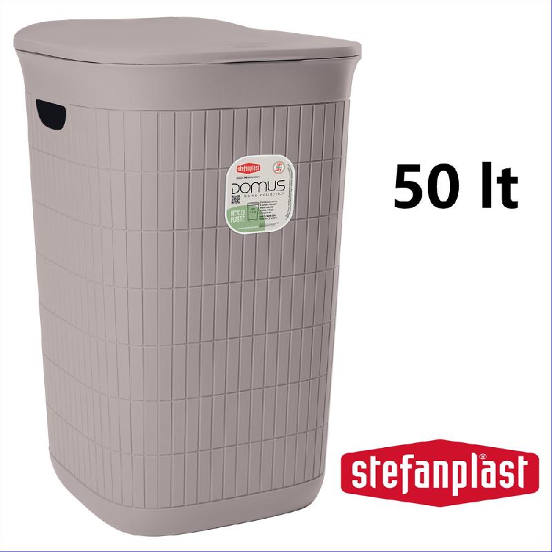 STEFANPLAST DOMUS PORTABIANCHERIA 50LT CM.37X36X56H GREIGE
