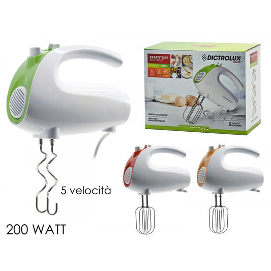 DICTROLUX SBATTITORE 200W 5 VELOCITA' COLORI ASSORTITI