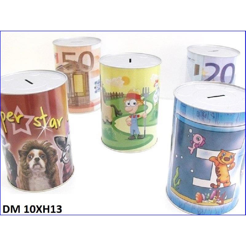 EUROCOM SALVADANAIO LATTA PICCOLO COLOR CM.10X13