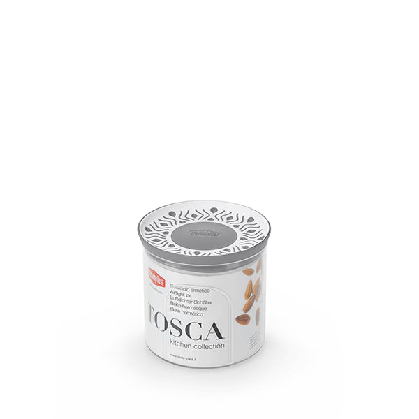 STEFANPLAST L.TOSCA BARATTOLO ERMETICO TONDO 0,7LT STONE GREY