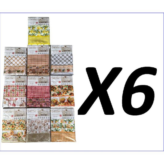 GOLD LINE TOVAGLIA GENERICA ITACA NO STIRO X6 POSTI COLORI E FANTASIE ASSORTITE