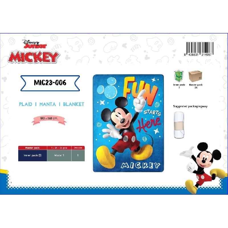 PRESTIGE HOME PLAID DISNEY MICKEY 006