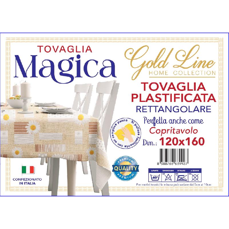 GOLD LINE TOVAGLIA MAGICA GENERICA PLASTIFICATA CM.120X160