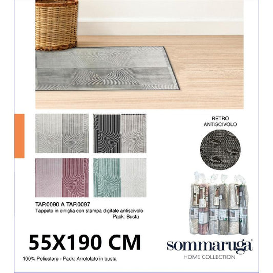 PREZIOSA SOMMARUGA TAPPETO IN CINIGLIA CON STAMPA DIGITALE ANTISCIVOLO CM.55X190 TAP0092
