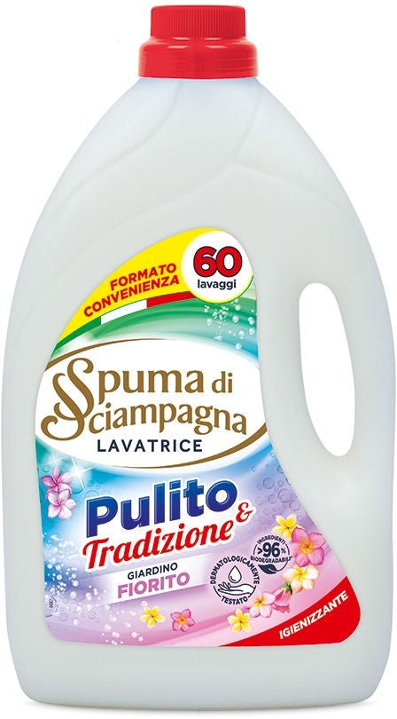 SPUMA DI SCIAMPAGNA LAVATRICE LIQUIDO 3L 60LAV. GIARDINO FIORITO