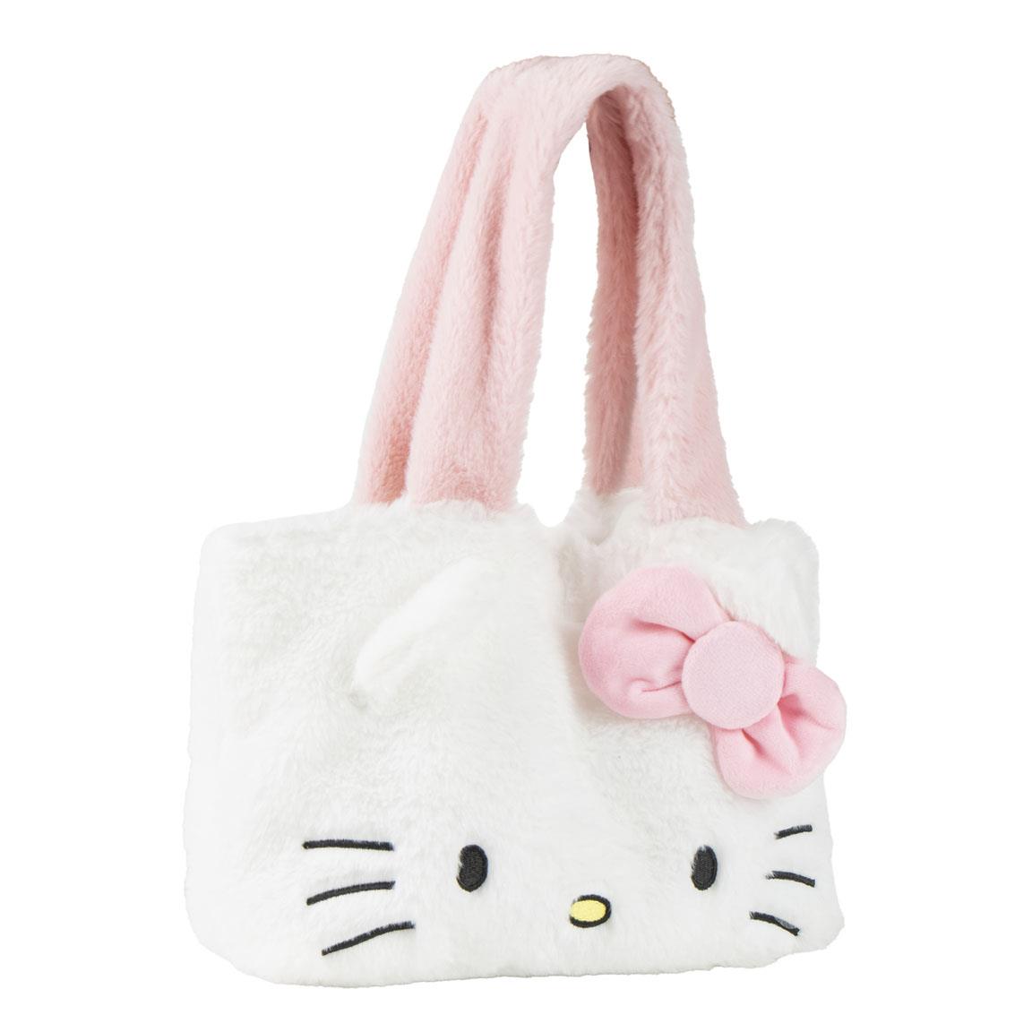 CERDA' HELLO KITTY BORSA CON MANICI IN PELUCHE