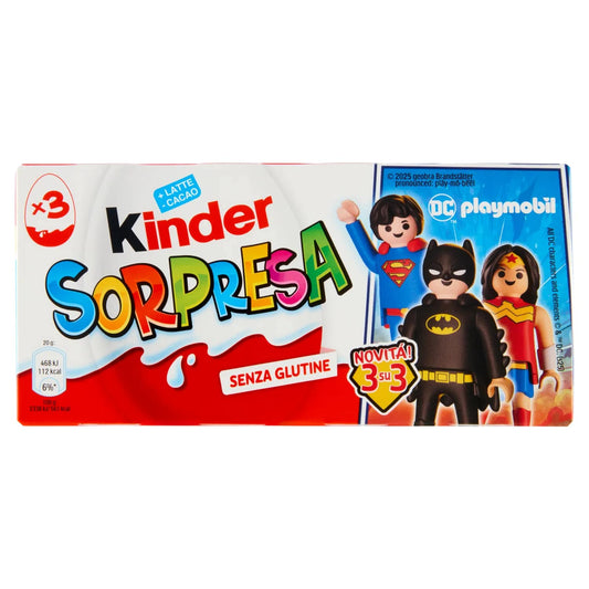 KINDER SORPRESA OVETTO T3 3X20G UNISEX