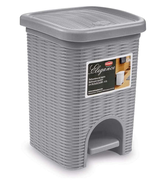 STEFANPLAST ELEGANCE PATTUMIERA BAGNO 6LT GRIGIO CHIARO 30132