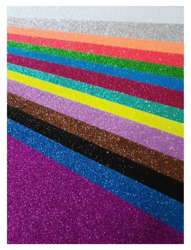 CWR DECO GOMMA EVA CREPP GLITTER 50X66 COLORI ASSORTITI