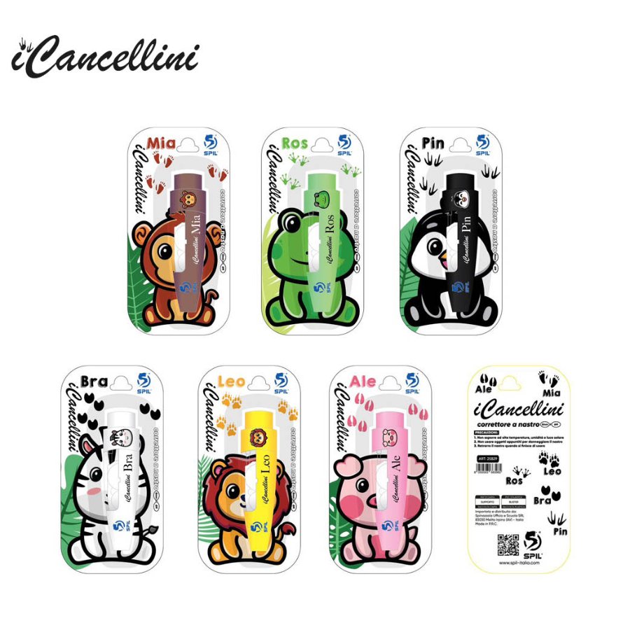 SPIL CORRETTORE A NASTRO I CANCELLINI 5MMX6MT ASSORTITI