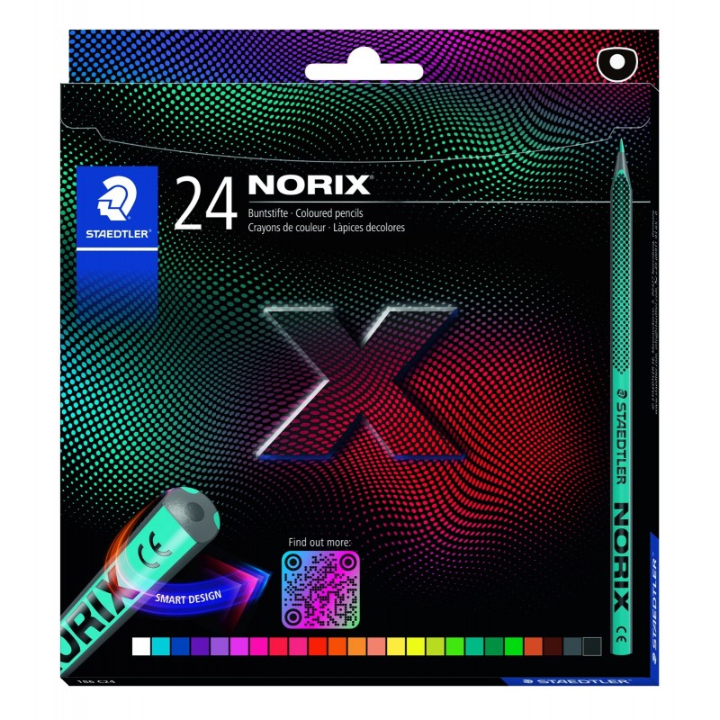 STAEDTLER NORIX 24 MATITE TRIANGOLARI COLORATE