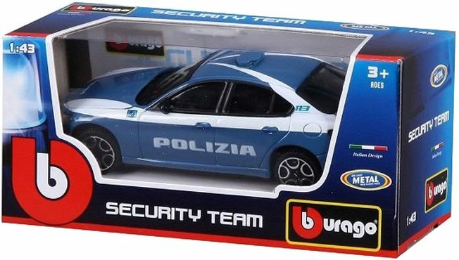 BURAGO MODELLINO POLIZIA 1:43 3+ AUTO ASSORTITE