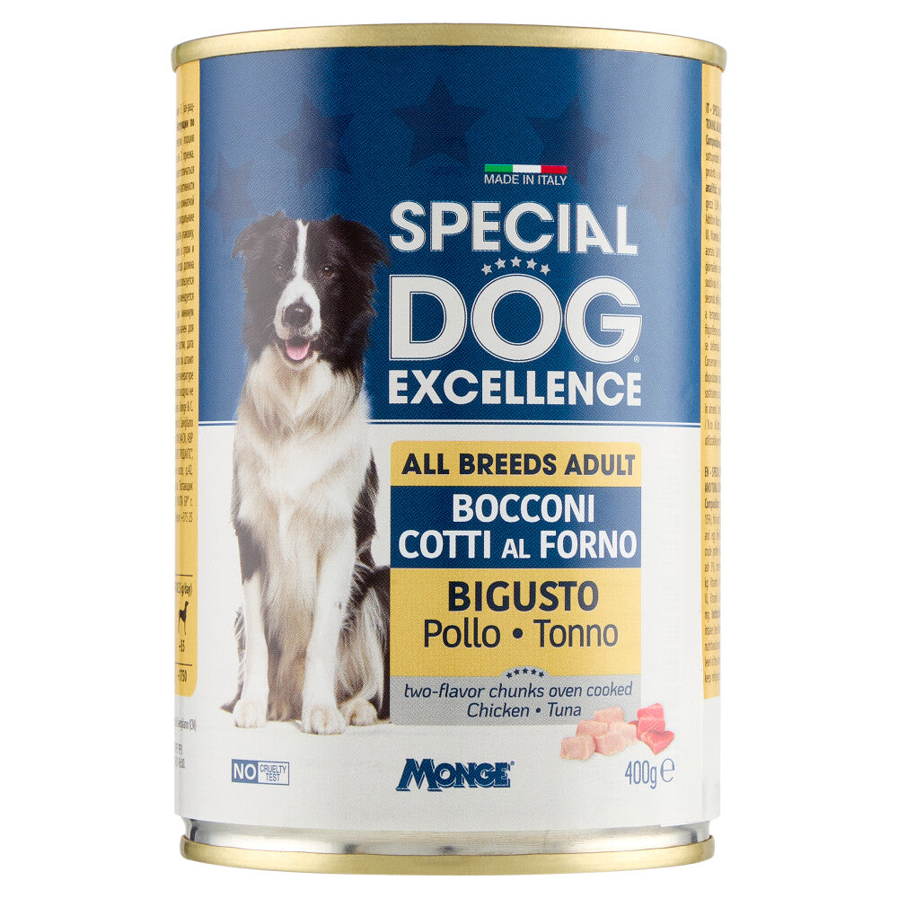SPECIAL DOG EXCELLENCE BOCCONI 400G ALL BREEDS ADULT BIGUSTO POLLO E TONNO
