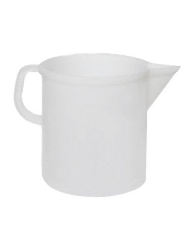 BOCCALE GRADUATO PLASTICA 2L CON BECCO BIANCO/TRASPARENTE ASSORTITO