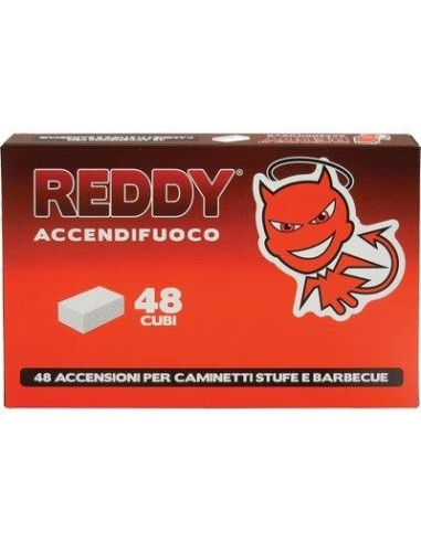 REDDY ACCENDIFUOCO STUFE E BARBECUE 48 CUBI
